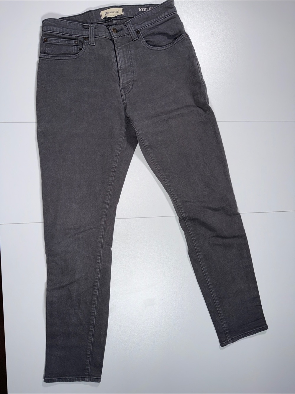 Madewell Men’s Charcoal Skinny Jeans